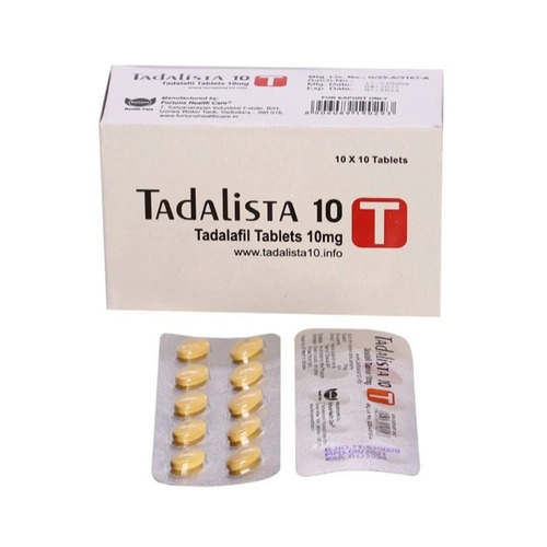 Tadalista 10 mg tadalafil pill for mild ED relief and improved sexual stamina, designed for men in the USA.